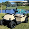 thumbnail image 4 of Pzuqiu Beach Turtle Golf Cart Seat Cover Set - Watercolor Seashell Design, Breathable Stretch-Fit, Universal 2-Seat Golf Cart Accessory, Protection, 4 of 9
