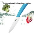 thumbnail image 3 of Akatsuki Ceramic Paring Knife with Cover Vegetable Fruit Meat Cutting Knife Chef Kitchen Nonstick Blade with Guard Soft-Grip Handle, 3 of 9
