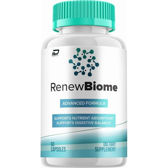 Renew Biome Capsules – RenewBiome Pills Digestive Support, Gut Wellness, 1 Pack, 60 Capsules