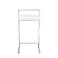 thumbnail image 5 of Home Square 25.25" Chrome Counter Stool in Soft Gray - Set of 2, 5 of 8