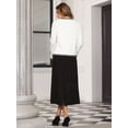 thumbnail image 5 of DARING DIVA Women's Long Sleeve Open Front Casual Knit Jacket S White, 5 of 7