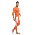 thumbnail image 3 of toraway Automne Costumes pour Hommes Grande Taille Ensemble 2 Pcs Maille Transparente Haute Élasticité Entraînement Physique Course Cyclisme Sport Collants Manches Longues Mode Aguichant Pantalon Costume S, 3 of 3