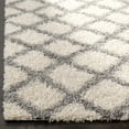 thumbnail image 6 of SAFAVIEH Layla Geometric Plush Shag Area Rug, Ivory/Grey, 4' x 6', 6 of 8