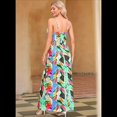 thumbnail image 4 of Vestido de Verano 2025 para Mujer, con Estampado Floral, Lazo Frontal, Tirantes Finos, Informal, Bohemio, para Playa, Fluido, Color S, 4 of 6