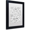 thumbnail image 2 of Trademark Fine Art "Hearts on Hearts" Canvas Art by Hello Angel, White Matte, Black Frame, 2 of 4