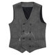 thumbnail image 3 of Camiseta sin mangas con cuello en V para hombre, color liso, sin mangas, cuello en V, informal, de moda, blusa para hombre, 3 of 6