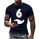 thumbnail image 2 of Tops para hombre, blusas y camisas de manga corta con cuello redondo para hombre, jersey informal con cuello redondo estampado para hombre, pantalones cortos deportivos para fitness, blusa de poliéste, 2 of 5