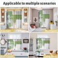 thumbnail image 6 of Sage Green Gray Kitchen Curtains 63 Inch Length, Oil Painting Geometric Abstract Modern Grommet Top Bedroom Living Room Curtains, Light Filtering Cafe Curtain Drapes 2 Panels Set 84''x63'', 6 of 9