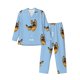 thumbnail image 1 of Balery Cute Puppy Pijama para Hombre de Dos Piezas con Manga Larga, Conjunto de Dormir y Descanso Suave con Bolsillos-Large, 1 of 7