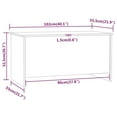 thumbnail image 4 of vidaXL Coffee Table High Gloss White 102x55.5x52.5 cm Engineered Wood, 4 of 5