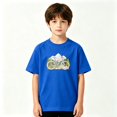 thumbnail image 2 of Mountain Bike Cycling Outdoor Boys Graphic Tees Kids T-Shirt 100% Cotton Short Sleeve Tops Ages 4-13Y, 2 of 5