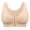 Beige, variant on Compression Bra for Women's Front Closure Bras with Adjustable Straps Wirefree