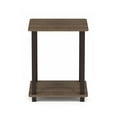 thumbnail image 2 of Furinno Simplistic End Table, Set of Two, Walnut/Brown, 2 of 5