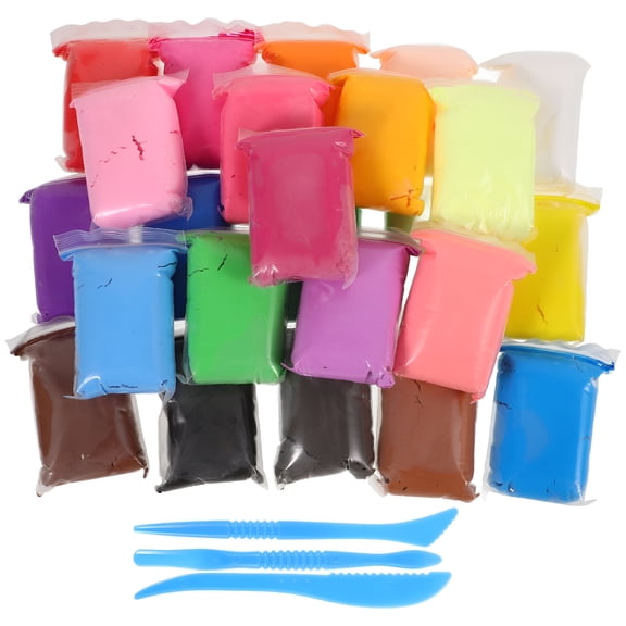 BESTSKY 24 Bags of DIY Clay Kit Clay Modeling Clay Colorful Clay Crafts Making Air Dry Clay