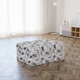 thumbnail image 3 of Leaf Foldable Mattress, Exotic Greyscale Bamboo Leaves, 74.8" x 35.4", Grey and Charcoal Grey, by Ambesonne, 3 of 6