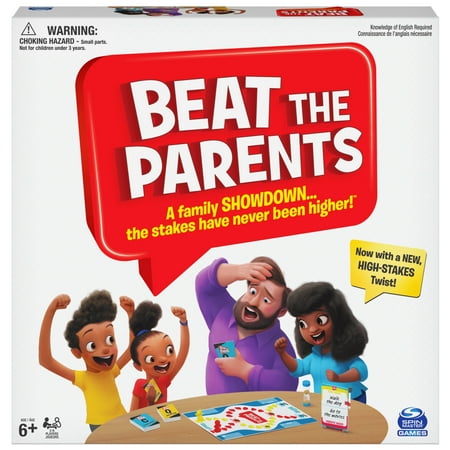 Spin Master Games, Beat The Parents Classic Family Trivia Game, for Ages 6 and up