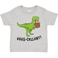 thumbnail image 3 of Inktastic Eggs-cellent Cute Easter T-rex Dinosaur Boys or Girls Toddler T-Shirt, 3 of 5
