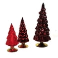 thumbnail image 3 of Cody Foster Small Hued Trees Set / 3 - 3 Glass Decorative Trees 7 Inch, Glass - Christmas Decorate Decor Mantle Ms2105 Red, 3 of 3
