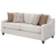 thumbnail image 4 of Christine Upholstered Sloped Arm Sofa Beige, 4 of 12