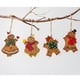 thumbnail image 1 of 8 piezas de 11 * 8 cm, longitud de línea 7 cm colgante de Navidad de madera retro viejo hombre de jengibre decoraciones colgantes muñeca de Navidad decoraciones para árboles de Navidad, 1 of 5