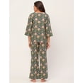 thumbnail image 4 of Moomaya Sleepwear, Printed Night Suit For Women, Cotton Kurta Pajama Set Pjs Loungewear, 4 of 9