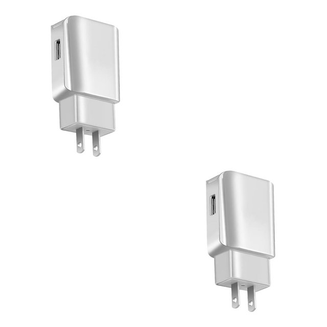 Tholdsy rápido USB de 5V 2A con enchufe europeo/estadounidense para para Samsung, Xiaomi, Huawei, LG, Android, enchufe blanco y estadounidense Enchufe de EE. UU. 2piezas