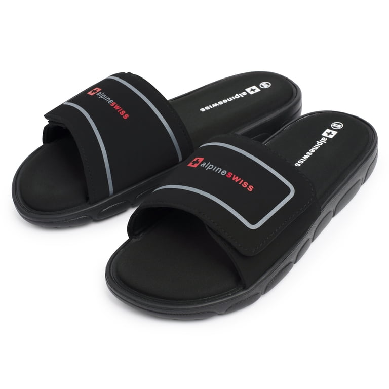 Alpine Swiss Men Slide Sandals with Shock-Absorbing Foam  display picture 3