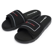 Alpine Swiss Gabe Cloud Slide Sandals For Men Shock-Absorbing Foam Insole With Arch Support, Adjustable Strap, Waterproof Anti-Slip Mens Slides For Recovery Gym Daily Wear