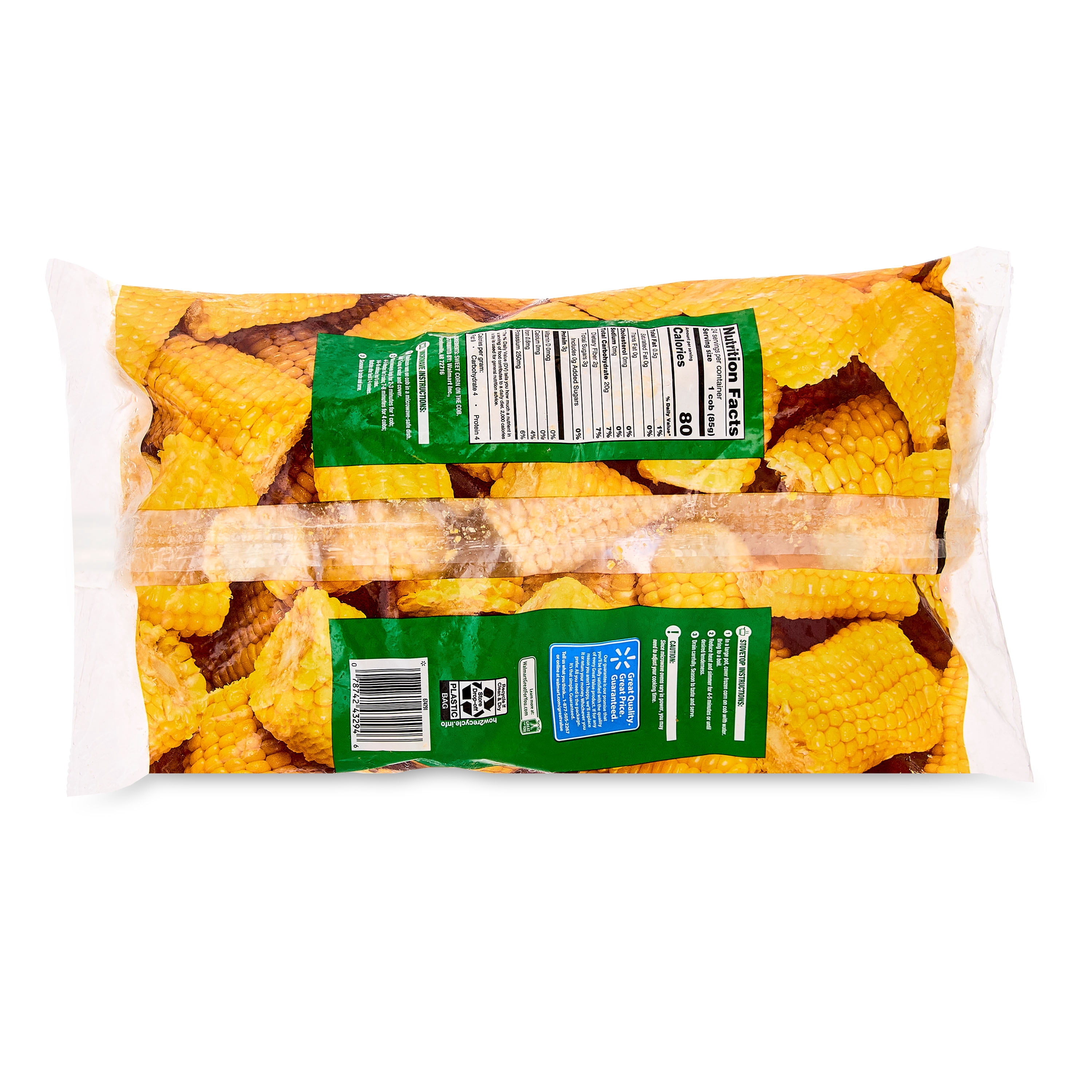 Great Value Corn on The Cob, 24 Count (Frozen)
