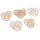 thumbnail image 5 of 5 adornos decorativos de ratán para Navidad y cumpleaños. Corazón Natural 5 Piezas, 5 of 7