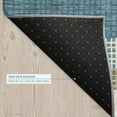 thumbnail image 5 of Addison Rugs Chantille Indoor/Outdoor Transitional Stripes Teal Machine Washable Rectangle Rug, 3' x 5', 5 of 8