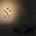 thumbnail image 2 of Yayeee 2-Pack Plug in LED Night Lights with Light Sensors Motion Detectors, Green Stripes, 2 of 7