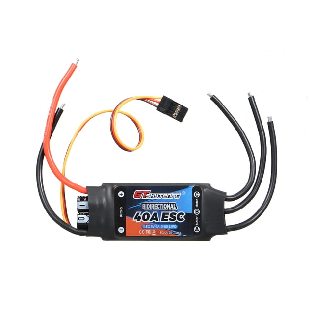 GTSKYTENRC Bidirectional 40A Brushless ESC for RC Cars/Boats/Remote Control Boats Pneumatic Underwater Propellers