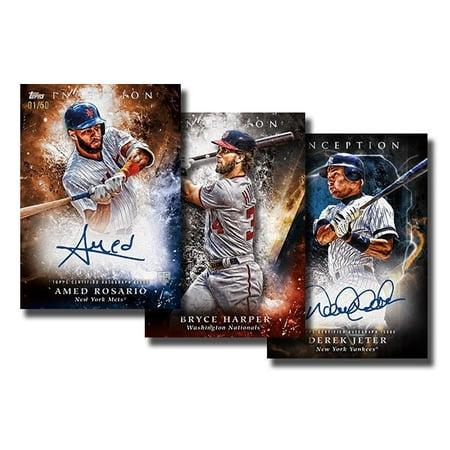 Gold Baseball Cards - 2018 Topps Inception Baseball: Hobby Box - 1 pack of 7 cards