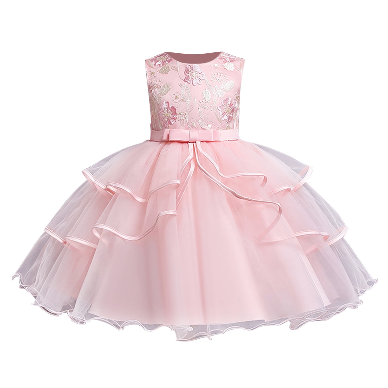 Flower Girls Dress Tutu Dress for Kids Wedding Bridesmaid Pageant