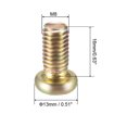 thumbnail image 2 of Unique Bargains M8x16mm Furniture Screw Hex Socket Machine Screws Zinc Plated Fasteners Bolts Full Thread Carbon Steel 20 Pcs, 2 of 4
