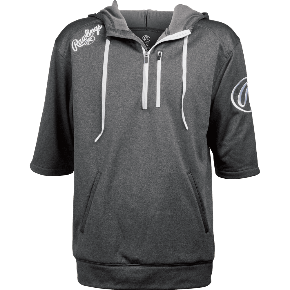 Rawlings Men's Half Sleeve Performance Hoodie Grey XXLarge Walmart