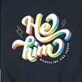 thumbnail image 3 of Instant Message - He Him Pronouns - Men's Crew Neck Fleece Pullover, 3 of 6