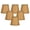 Brown - 6 Pack, variant on Royal Designs, Inc. Round Parchment Empire Chandelier Basic Shade CS-953-5BG/P-6, Beige, 3 x 5 x 4.5, Pack of 6