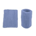 thumbnail image 5 of Unique Bargains Pair Sweat Absorbing Wrist Sweatbands Athletic Cotton Terry Cloth Light Blue 8x10cm, 5 of 6