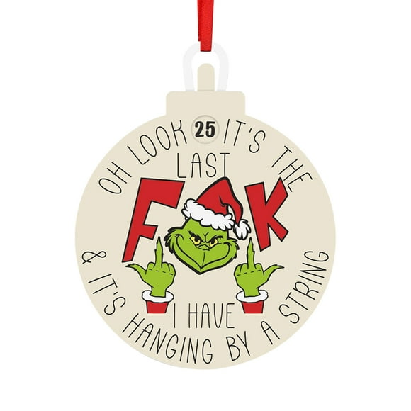 Grinch Christmas Decorations - Christmas Decorations, Friendship Gifts, Christmas Tree Decorations, Wooden Ornaments