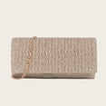 thumbnail image 2 of Alkepwun Womens Purses Casual Versatile Sparkling Glitter Evening Clutch Wheat Sheaf Texture Chain Strap Envelope Bag for Prom Wedding Party Banquet Date, 2 of 9