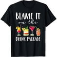 thumbnail image 2 of 100% Cotton Funny Cruise Gifts Blame It On The Drink Package T-Shirt Small, 2 of 5