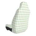 thumbnail image 2 of Balery Pistachio Green Checkboard Pattern Car Seat Cover - Soft & Breathable Front Premium Covers with Non-Slip Protector Fits Most Automotive, Vans, SUVs, Trucks - 1 Unit, 2 of 5