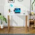 thumbnail image 4 of PayLessHere 32 inch Computer Desk,Office Desk with Metal Frame,Adults can easily use it,Gold, 4 of 8