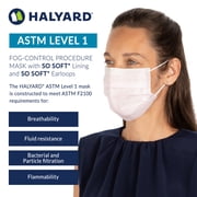 HALYARD Pink Level 1 Procedure Mask with Earloops, 57578 (Box of 50)