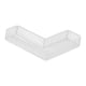 thumbnail image 3 of Estante organizador de cesta de ducha de metal, estante de ducha, estante de esquina montado en la pared para baño Blanco 30x10x5cm, 3 of 9