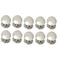 thumbnail image 2 of Botones Perlas de imitación cuentas redondas de decoración de metal sin costura para ropa Suéter de abrigo anti-exposición 10 Piezas sidaley HA7571-05B, 2 of 6