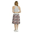 thumbnail image 5 of Women's Owl Winged Animals Woodland Flora A-line Printed Skirt Casual Wear, S, Coral Black and White, by Ambesonne, 5 of 6
