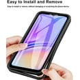 thumbnail image 5 of Case for Galaxy A04,Slim Full-Body Rugged Stylish Protective Clear Colorful Back Hybrid 3-in-1 Case with Built-in Screen Protector Phone Case for Samsung Galaxy A04 4G (Black), 5 of 10